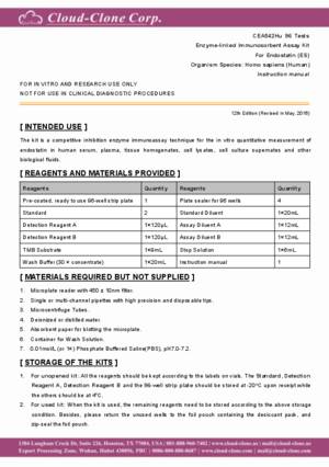 ELISA-Kit-for-Endostatin-(ES)-CEA542Hu.pdf