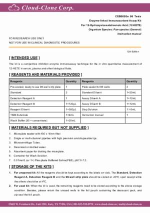 ELISA-Kit-for-12-Hydroxyeicosatetraenoic-Acid-(12-HETE)-CEB002Ge.pdf