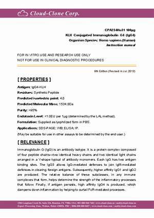 KLH-Conjugated-Immunoglobulin-G4--IgG4--CPA234Hu31.pdf