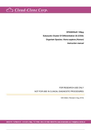 Eukaryotic-Cluster-Of-Differentiation-33-(CD33)-EPA020Hu61.pdf