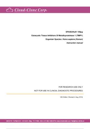 Eukaryotic-Tissue-Inhibitors-Of-Metalloproteinase-1-(TIMP1)-EPA552Hu61.pdf