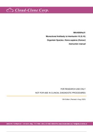 Monoclonal-Antibody-to-Interleukin-10-(IL10)-MAA056Hu21.pdf