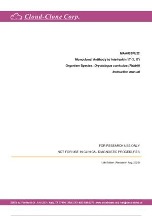 Monoclonal-Antibody-to-Interleukin-17-(IL17)-MAA063Rb22.pdf