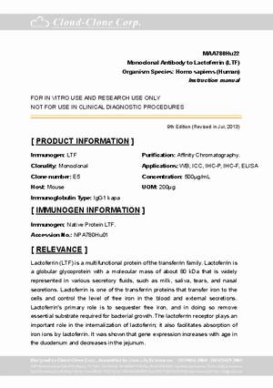 Monoclonal-Antibody-to-Lactoferrin--LTF--MAA780Hu22.pdf