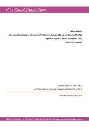 Monoclonal-Antibody-to-Peroxisome-Proliferator-Activated-Receptor-Gamma-(PPARg)-MAA886Ra21.pdf