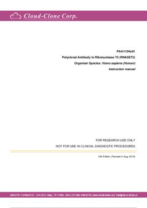 Polyclonal-Antibody-to-Ribonuclease-T2-(RNASET2)-PAA113Hu01.pdf