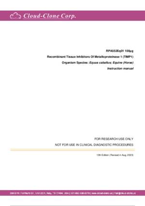 Recombinant-Tissue-Inhibitors-Of-Metalloproteinase-1-(TIMP1)-RPA552Eq01.pdf
