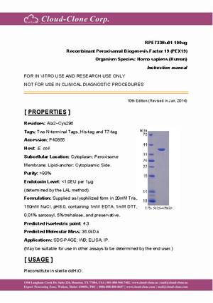 Recombinant-Peroxisomal-Biogenesis-Factor-19-(PEX19)-RPE733Hu01.pdf