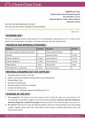 ELISA-Kit-for-Interleukin-11-(IL11)-SEA057Hu.pdf