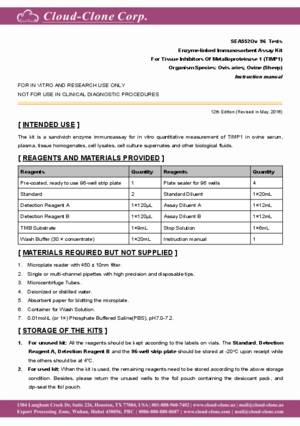 ELISA-Kit-for-Tissue-Inhibitors-Of-Metalloproteinase-1-(TIMP1)-SEA552Ov.pdf