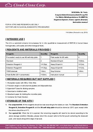 ELISA-Kit-for-Matrix-Metalloproteinase-26-(MMP26)-SEB256Hu.pdf