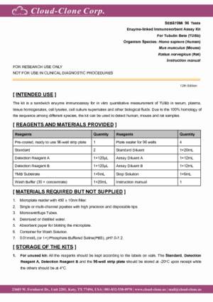 ELISA-Kit-for-Tubulin-Beta-(TUBb)-SEB870Mi.pdf
