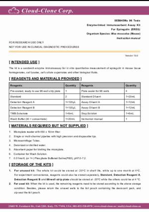 ELISA-Kit-for-Epiregulin-(EREG)-SEB945Mu.pdf