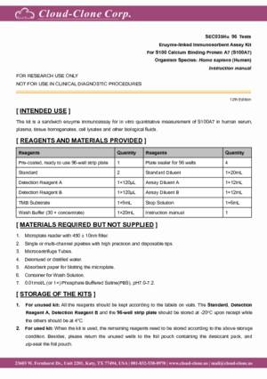 ELISA-Kit-for-S100-Calcium-Binding-Protein-A7-(S100A7)-SEC035Hu.pdf