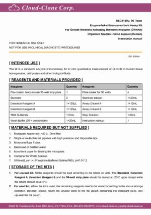 ELISA-Kit-for-Growth-Hormone-Releasing-Hormone-Receptor-(GHRHR)-SEC515Hu.pdf