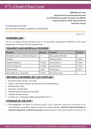 ELISA-Kit-for-ATP-Binding-Cassette-Transporter-A3-(ABCA3)-SED619Hu.pdf