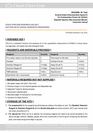 ELISA-Kit-for-Forkhead-Box-Protein-A2-(FOXA2)-E96208Mu.pdf