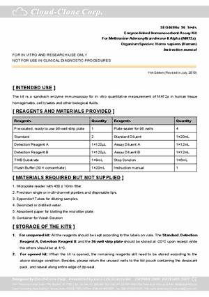 ELISA-Kit-for-Methionine-Adenosyltransferase-II--Alpha-(MAT2a)-E96469Hu.pdf