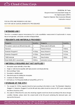 ELISA-Kit-for-Nephronectin-(NPNT)-SEH522Mu.pdf