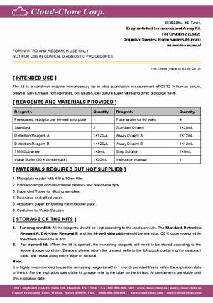 ELISA-Kit-for-Cystatin-2--CST2--E98323Hu.pdf