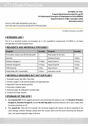 ELISA-Kit-for-Hydroxyacyl-Coenzyme-A-Dehydrogenase-Beta--HADHb--E98786Ra.pdf