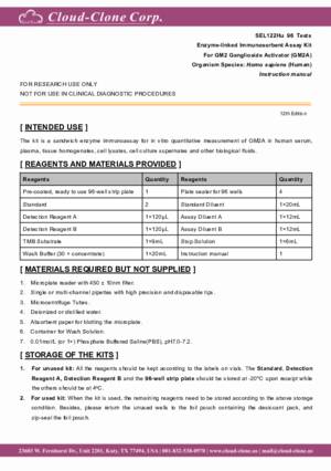 ELISA-Kit-for-GM2-Ganglioside-Activator-(GM2A)-SEL122Hu.pdf
