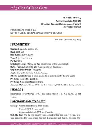 Active-Oncostatin-M-(OSM)-APA110Hu61.pdf