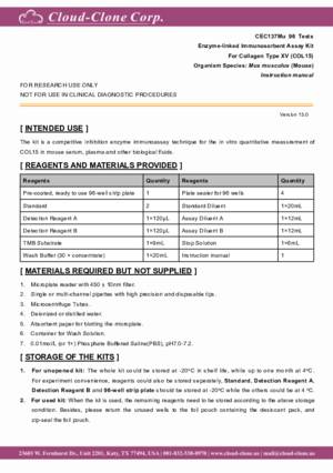 ELISA-Kit-for-Collagen-Type-XV-(COL15)-CEC137Mu.pdf