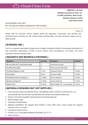 Multiplex-Assay-Kit-for-Relaxin-(RLN)--etc--by-CBA-(Cytometric-Bead-Array)-CMB216Ca.pdf