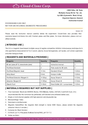 Multiplex-Assay-Kit-for-Tyrosine-(Tyr)--etc--by-CBA-(Cytometric-Bead-Array)-CMS112Ge.pdf