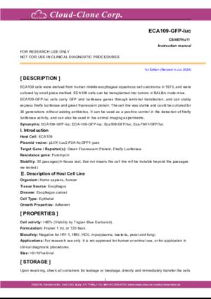 Human-Luciferase-Eca-109-Esophageal-Carcinoma-Cells-(Eca-109-GFP-Luc)-CSI467Hu11.pdf