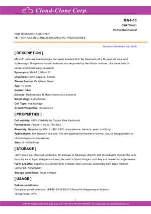 Human-MV4-11-Myeloid-Monocytic-Leukemia-Cells-(MV4-11)-CSI477Hu11.pdf