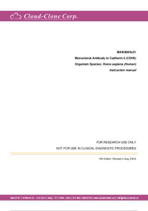 Monoclonal-Antibody-to-Cadherin-5-(CDH5)-MAB366Hu21.pdf