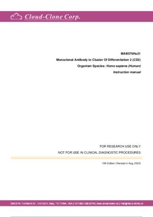 Monoclonal-Antibody-to-Cluster-Of-Differentiation-2-(CD2)-MAB576Hu21.pdf