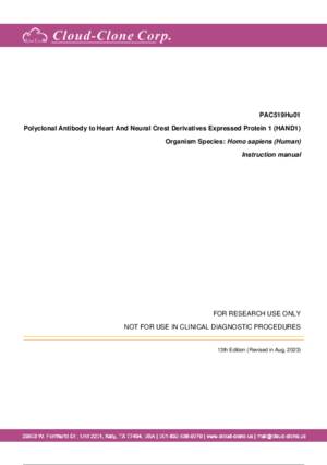 Polyclonal-Antibody-to-Heart-And-Neural-Crest-Derivatives-Expressed-Protein-1-(HAND1)-PAC519Hu01.pdf