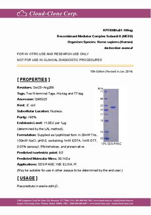 Recombinant-Mediator-Complex-Subunit-8-(MED8)-RPF098Hu01.pdf