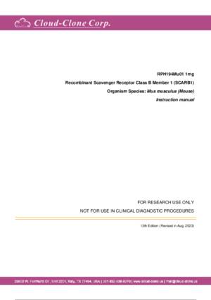 Recombinant-Scavenger-Receptor-Class-B-Member-1-(SCARB1)-RPH194Mu01.pdf