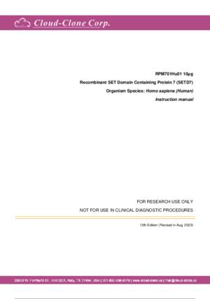Recombinant-SET-Domain-Containing-Protein-7-(SETD7)-RPM701Hu01.pdf