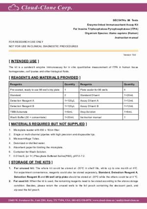 ELISA-Kit-for-Inosine-Triphosphatase-Pyrophosphatase-(ITPA)-SEC547Hu.pdf