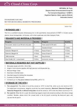 ELISA-Kit-for-Carnosine-Dipeptidase-1-(CNDP1)-SEF388Hu.pdf