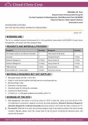 ELISA-Kit-for-Acyl-Coenzyme-A-Dehydrogenase--Short-Branched-Chain-(ACADSB)-SEG348Hu.pdf