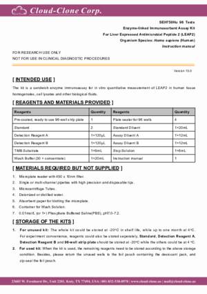 ELISA-Kit-for-Liver-Expressed-Antimicrobial-Peptide-2-(LEAP2)-SEH750Hu.pdf