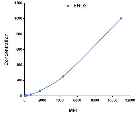Multiplex Assay Kit for Enolase 3 (ENO3) ,etc. by CBA (Cytometric Bead Array)