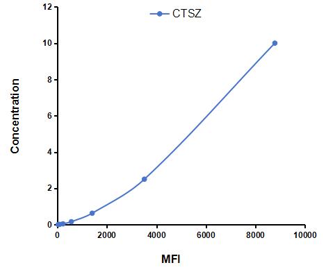 Multiplex Assay Kit for Cathepsin Z (CTSZ) ,etc. by CBA (Cytometric Bead Array)